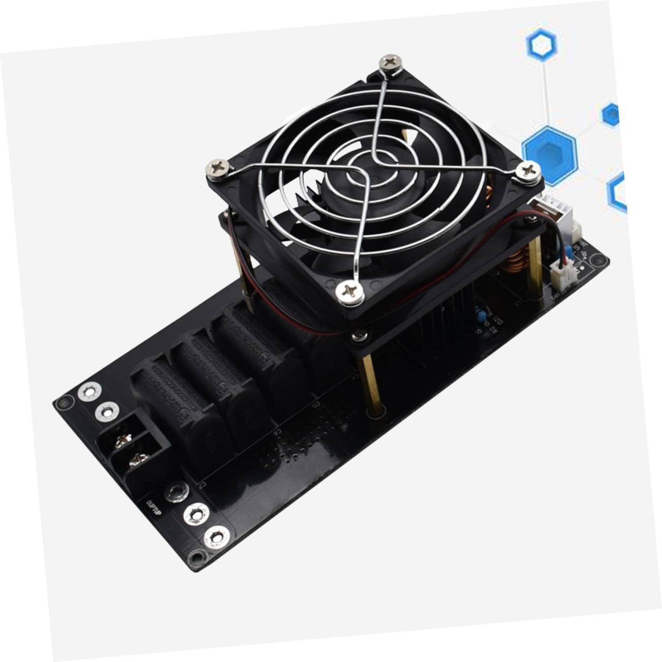 jojofuny Low Voltage Induction Heating Board 1000w 12v-36v Induction Heater Module Anti-static Heat Sink