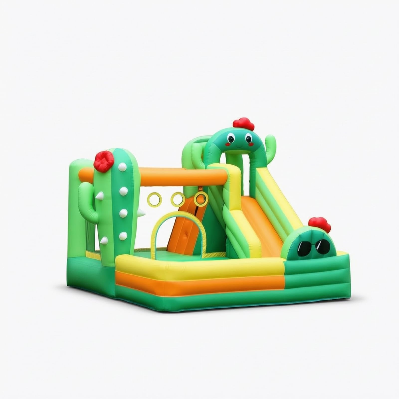 predolo Castillo Inflable con Tobogán Infantil Casa Salto con Tobogán Seguro Centro Juegos Inflable para Jardín