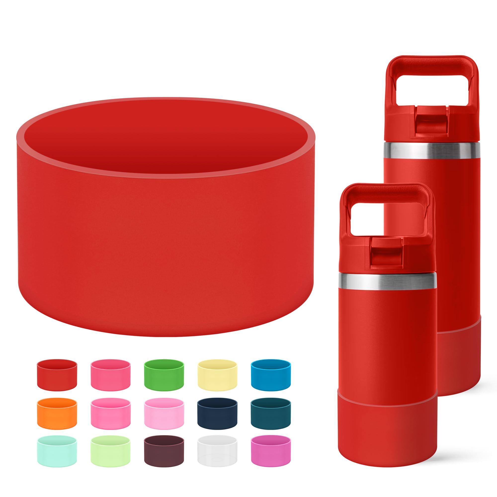 Mokoart Silicone Boot Compatible with YETI Rambler Jr 12 and 18 oz Bottle — image 1