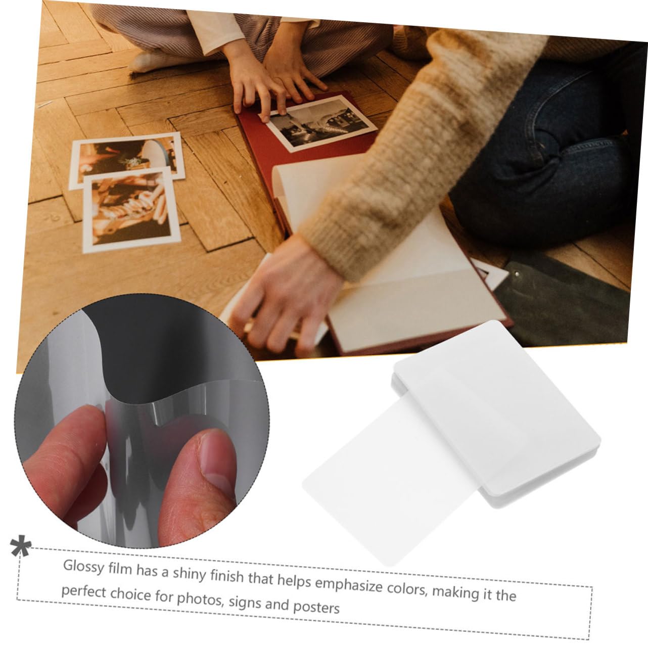 SHINEOFI 200feuilles Plastification Thermique Pochettes Plastifiées Transparentes De Plastification Imperméable Pour Photos Et Documents