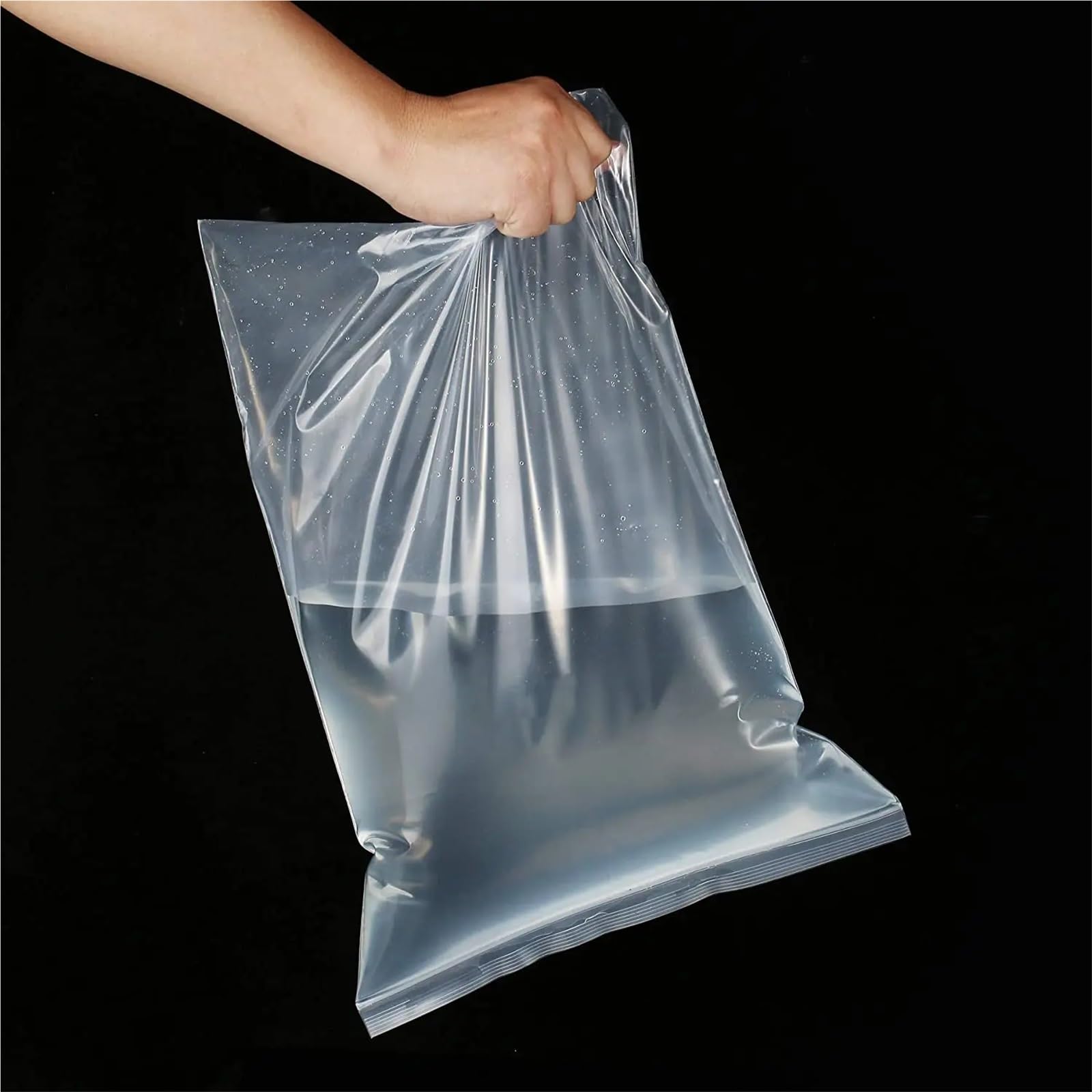 Bolsa Zip Bolsa de almacenamiento plástico transparente con cierre hermético y grosor reforzado for guardar joyas pequeñas alimentos. Reutilizable para la Cocina(A-12x18cm,500 PCS)
