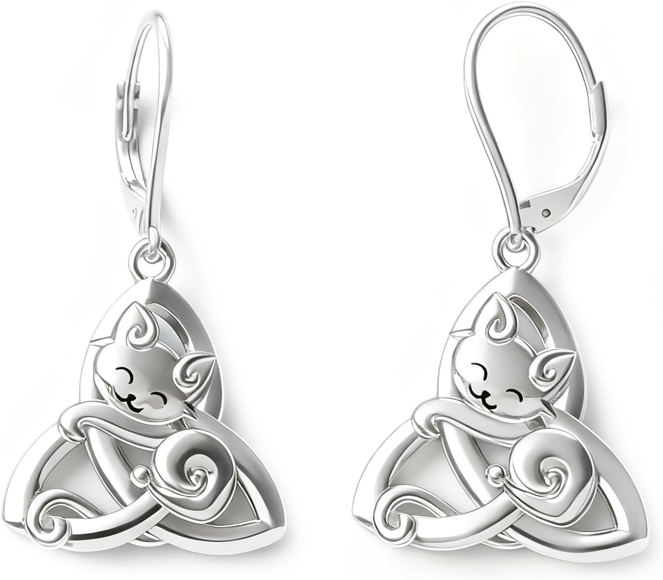 Celtic Earrings for Women 925 Sterling Silver Irish Celtic Knot Dangle Earrings Celtic Gifts