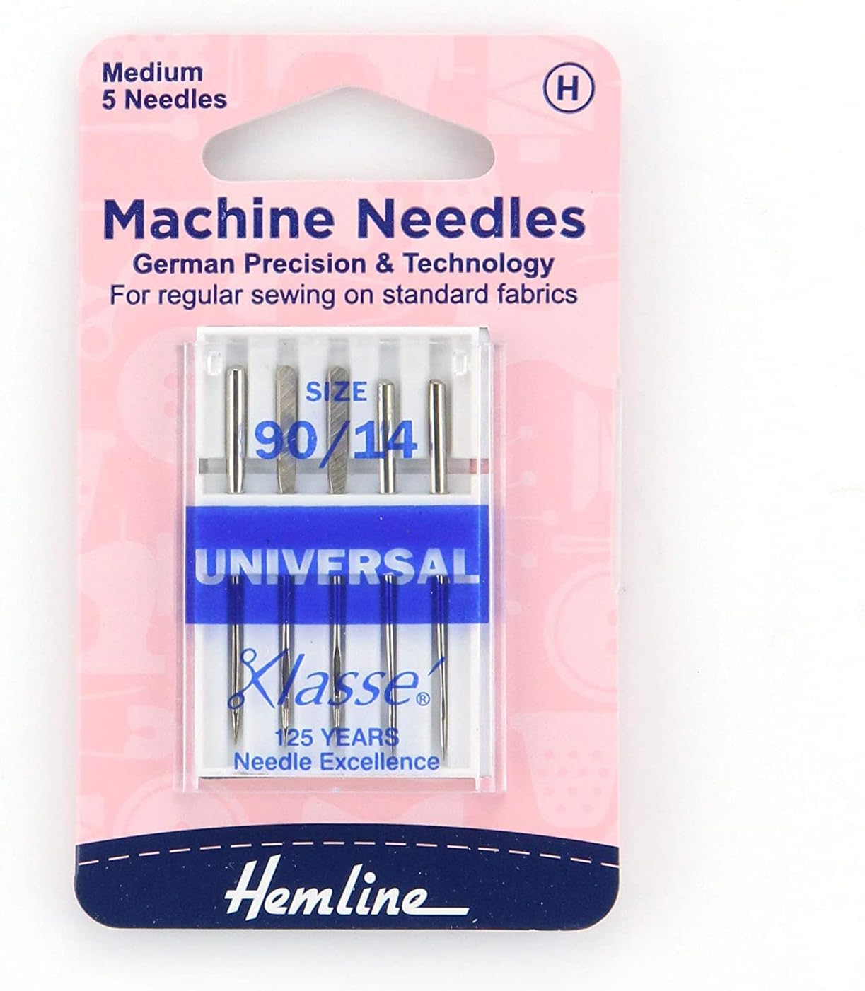 HemlineSewing Machine Needles - Universal - Size 90/14 H100.90