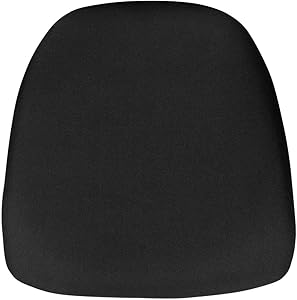 Flash Furniture Hard Black Fabric Chiavari Chair Cushion