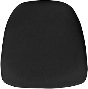 Flash Furniture Hard Black Fabric Chiavari Chair Cushion