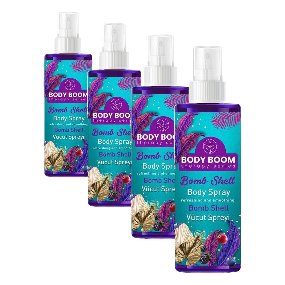 BODY BOOM Bomb Shell Vücut Spreyi 100 ML (4 paketi)