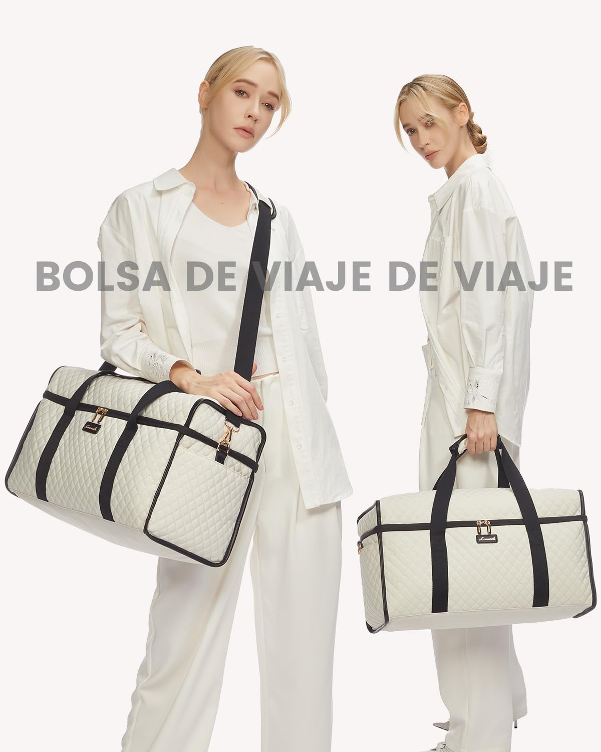 LOVEVOOK Bolsa de Viaje Mujer, Grande Apertura Bolso Viaje Maternidad Hospital, Travel Bag Bolsa Fin de Semana Mujer Bolsas Gimnasio Deporte Gym Bag