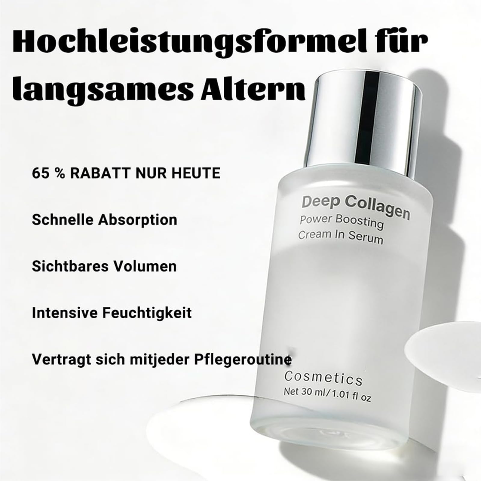 Maison Deep Collagen Serum,Maison Collagen Peptide Serum,Anti-Aging Serum zur Glättung Feiner Linien&Falten,Koreanisches Kollagen-Serum,Feuchtigkeit & Straffende Hautpflege,Steigert Elastizitä (1PC) - 3
