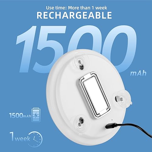 Miniatura 5 de Espejo de maquillaje iluminado con aumento de 10X, espejo de aumento de 10X, 3 luces de color, tecnología de atenuación, espejo cosmético grande