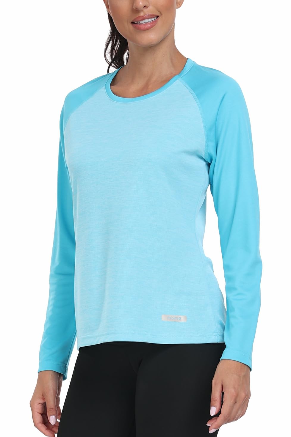 Camiseta de Manga Larga para Mujer, Protección Solar UPF 50+ UV Camisa, Top de Gimnasia, Long-Sleeve Shirt, Secado rápido