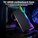 ZORBES RGB RAM Heatsink 5V 3PIN ARGB for DDR2/3/4 Aluminum Alloy gallery image