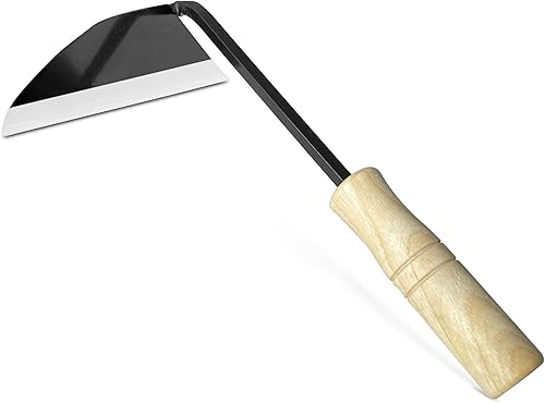 Hanpex - Herramientas de jardinería de hoja ancha - Azadas de mano de alta calidadhoz de deshierbe tienen un borde muy afilado para un trabajo rápido