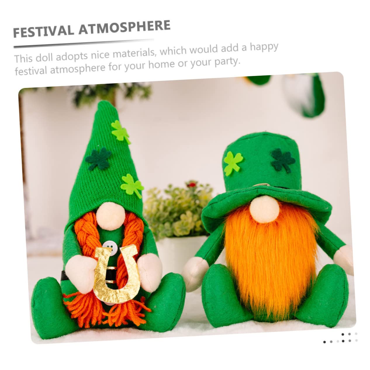 Alipis 3 Piezas De Gnomos Irlandeses Sin Rostro del Día De San Patricio Gnomos Suecos Gnomos De Felpa Irlandeses De Felpa De San Patricio Adorno del Día De Patricio Día De San