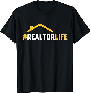 Hashtag Realtorlife House Property Broker Real Estate Agent T-Shirt