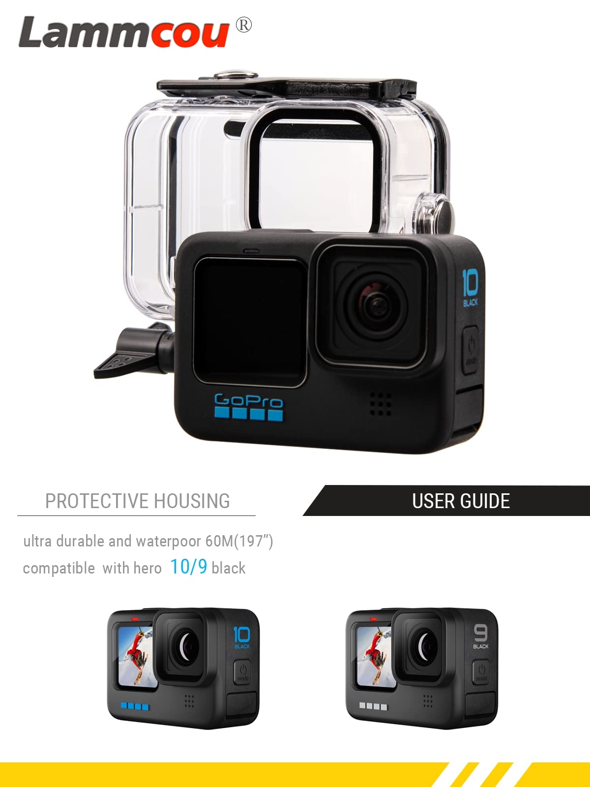 Copribatteria Per GoPro Hero 12/11/10/9 - Con Aletta USB Pass-Through - Foto 6