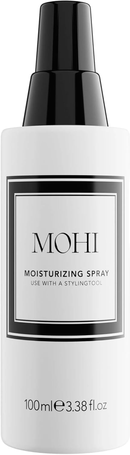 MOHI Moisturizing Spray 100ml – Hydraterende Spray – Perfect voor Gebruik met Stijltang, Krultang en Föhn – Vermindert Pluis en Gespleten Haarpunten
