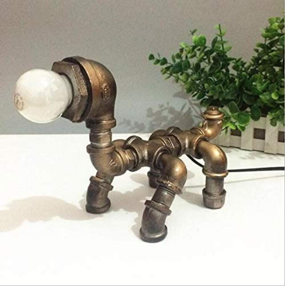 Lampada da tavolo a vento industriale retrò Lampada da tavolo per robot Lampada da tavolo per dormitorio per studenti Lampada da tavolo per dormitorio per studenti Protezione degli occhi Lampada da ta