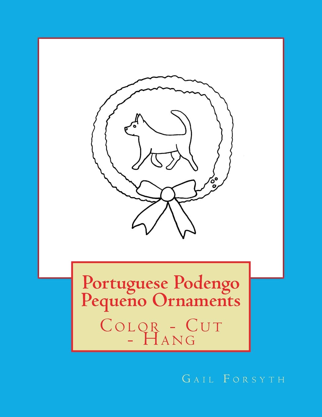 Portuguese Podengo Pequeno Ornaments: Color - Cut - Hang