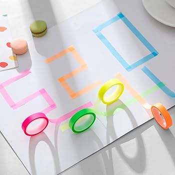 Amazon.co.jp: VANRA マスキングテープ 透明 蛍光テープ ロール