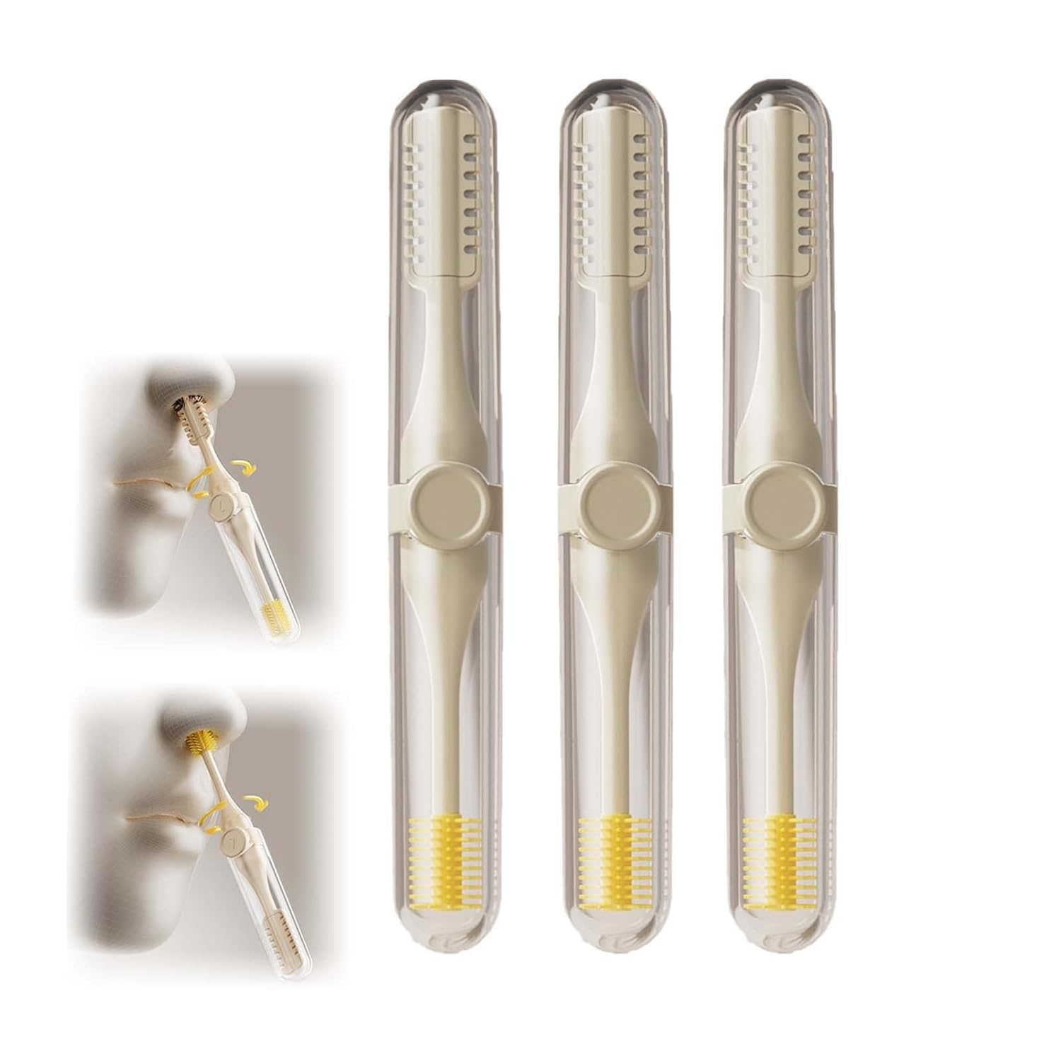 2-in-1 Nasal Hair Cutter 2026 New Nose Hair Trimmer for Men Women 360 Rotating Portable Manual Nose Hair