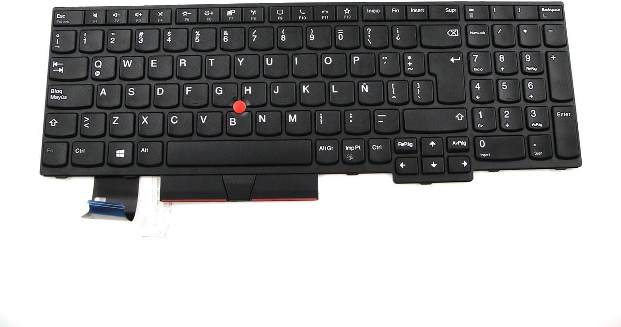 Parts for Lenovo ThinkPad T15 P15s Gen 1 Keyboard Latin Spanish Non-Backlit 5N20V78147