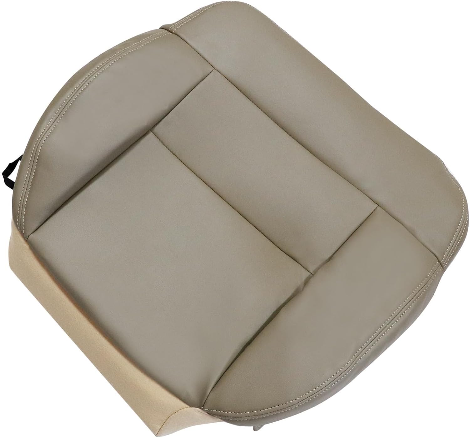 NLQR Front Passenger Side Bottom Replacement Seat Cover Beige Tan Microfiber Leather Compatible with Ford F150 Lariat 2004 2005 2006 2007 2008