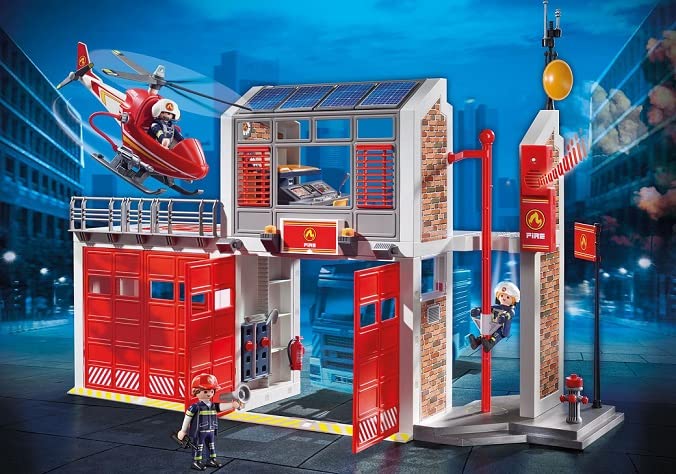PLAYMOBIL Fire Station Multi, 58.5 x 50.01 x 9.3 cm