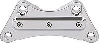 Vista 3 de Abrazadera cromada para manillar de motocicleta de 1 pulgada, abrazadera superior para Harley Electra Glide Road Glide Street Glide Road Glide Road
