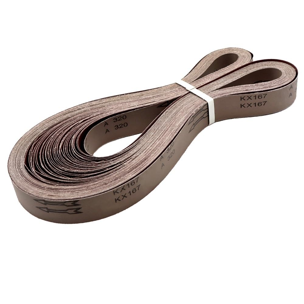 Taśmy szlifierskie z cyrkonem, Zestaw taśm szlifierskich do szlifierki taśmowej, 5 szt. różnych ziaren tlenku glinu 2100x50 mm P40-P1000(5PCS 60 Grit)
