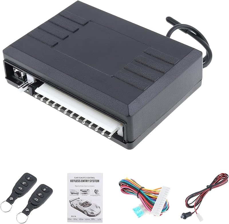 Kit Central remoto Universal para auto, 12V, cerradura de puerta, sistema de entrada sin llave para vehículo con Control remoto, sistema de alarma para auto