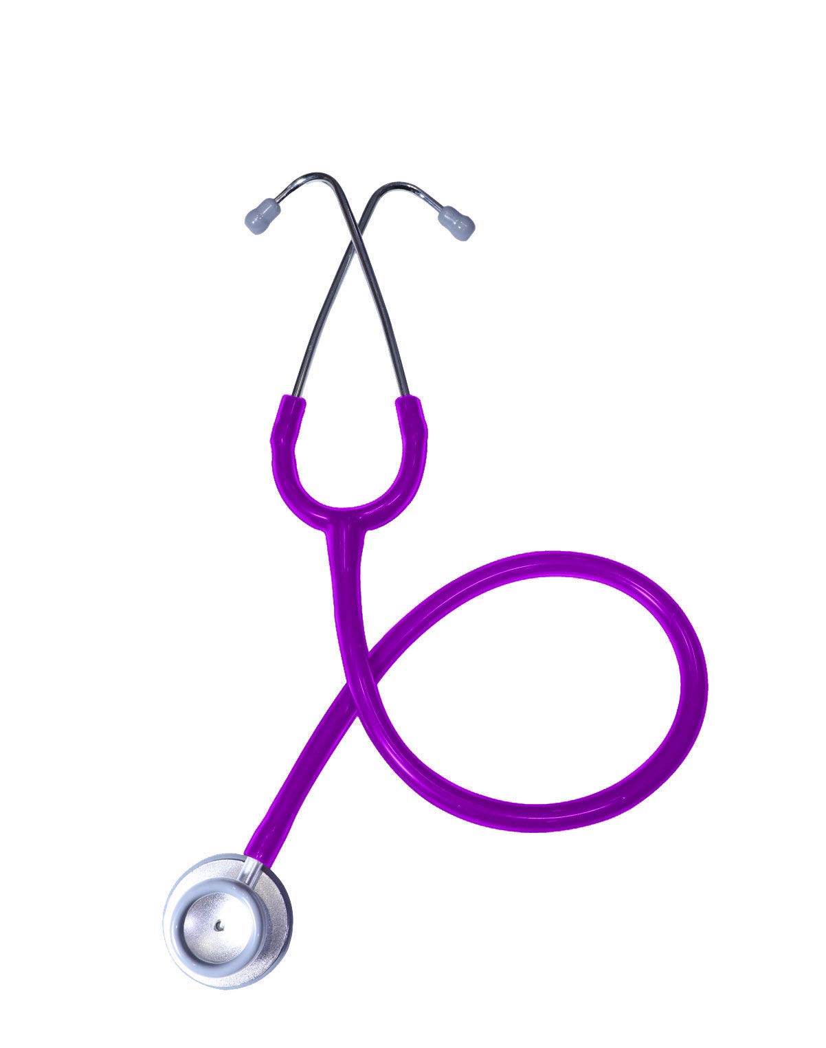 Pulse-Wave Standard Acoustic Professional Stethoscope With Latex Free Metal Chest Piece Single Head Acoustic Stethoscope (Violet)