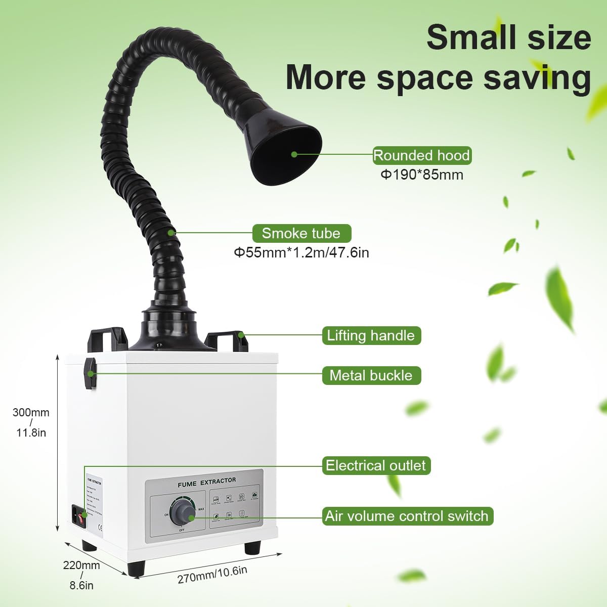 Solder Fume Extractor, 120W Strong Suction FES150 3 Stage Filter Laser Smoke Absorber,Welding Purifier for Laser Engraver and Cutter Soldering Station CNC Machine Exhaust Fans