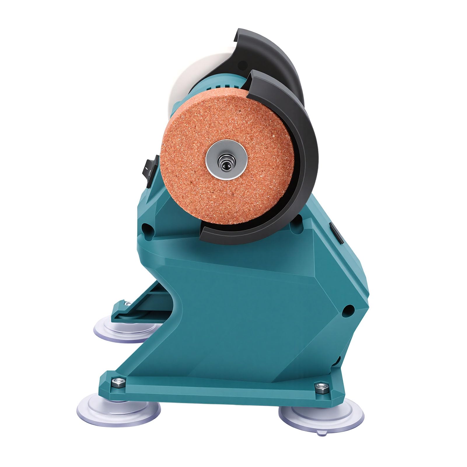Amoladora de Banco, Amoladora de Banco con Motor de Cobre Completo de Imán Permanente de 5500 RPM, Mini de con Muelas Abrasivas Dobles para Joyería de Metal, Madera, Jade, Plástico, Plata,