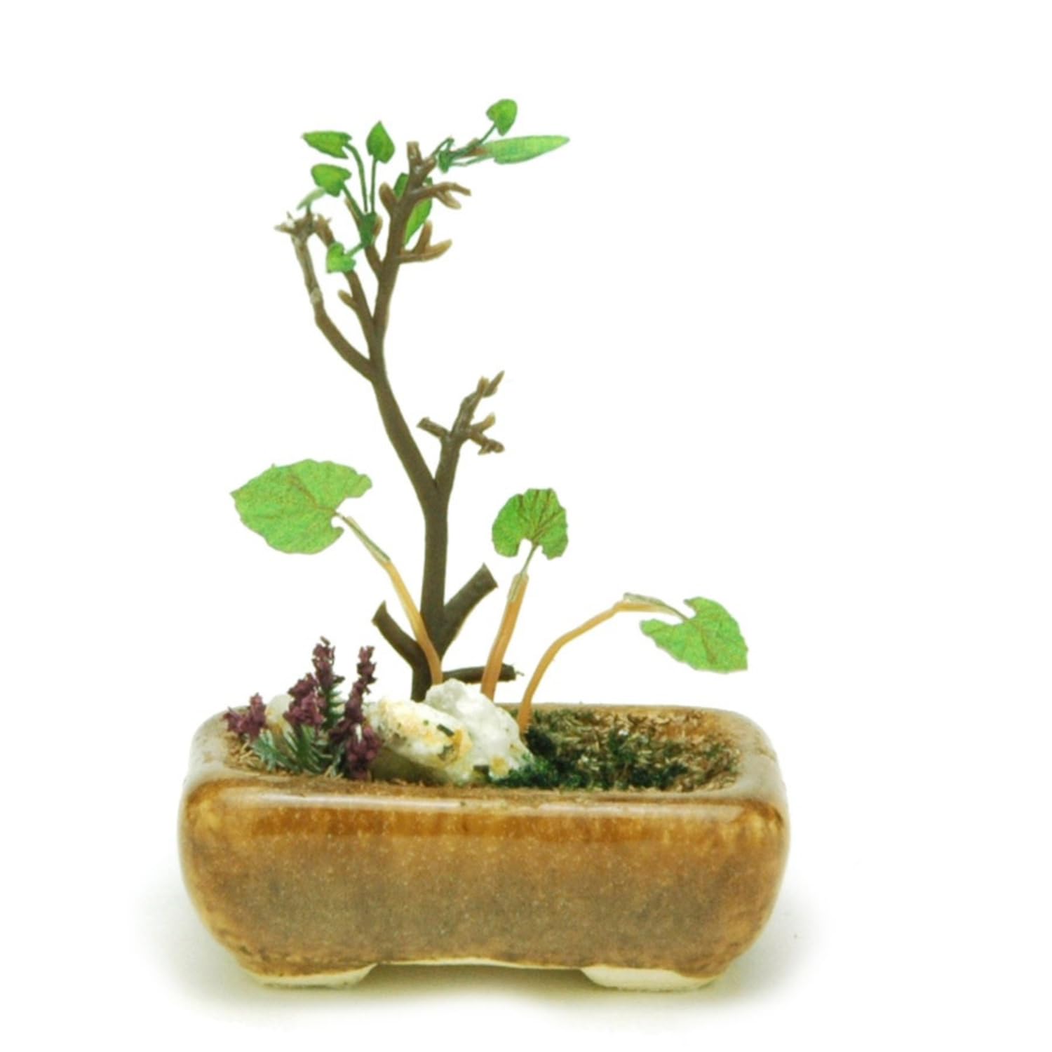 Amazon.co.jp: プラッツ THE BONSAI 1/12 角鉢寄せ植え【茶 Amazon.co.jp: プラッツ THE BONSAI 1/12 角鉢寄せ植え【茶