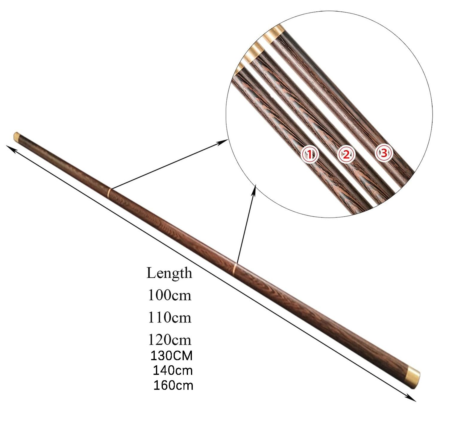 Bâton De Tai Chi Règle Bâton d'Arts Martiaux en Bois, Règle De Tai Chi en Bois Qigong Tai Chi Bang Traditionnel Chinois pour l'exercice