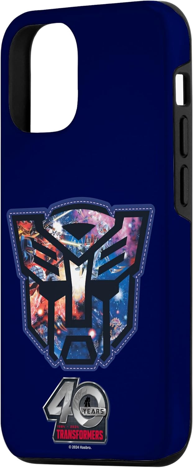 iPhone 15 Pro Transformers 40th Anniversary Autobot Cosmic Collage Logo Case