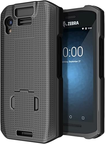 Miniatura 3 de Funda con clip para escáner de computadora móvil Zebra TC21 TC26, cubierta rígida delgada Nakedcellphone con soporte y rotacióntrinquete Combo de