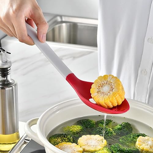 Miniatura 4 de Herramientas de cocina de silicona, 6 utensilios de cocina con 1 gancho, utensilios de cocina de silicona fáciles de limpiar, herramientas de cocina