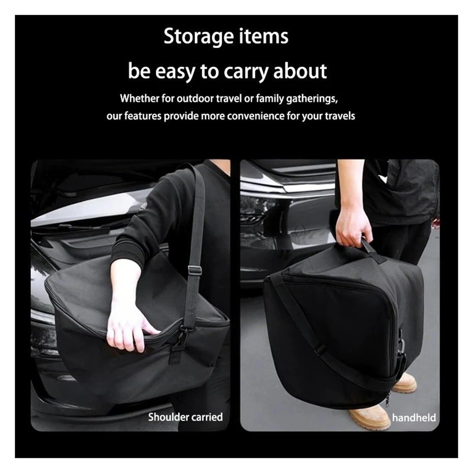 Bolsa enfriadora Frunk aislada, Compatible con Tesla Modelo 3 Y YL Juniper Highland 2025-2020, Bolsa organizadora de Maletero Frontal con Almacenamiento Aislado(For Model3 Highland)