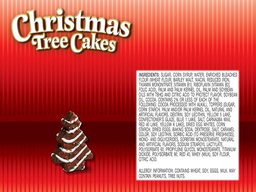 Little Debbie Chocolate Christmas Tree Cakes, 5 Individually Wrapped Cakes, 8.62 OZ Box
