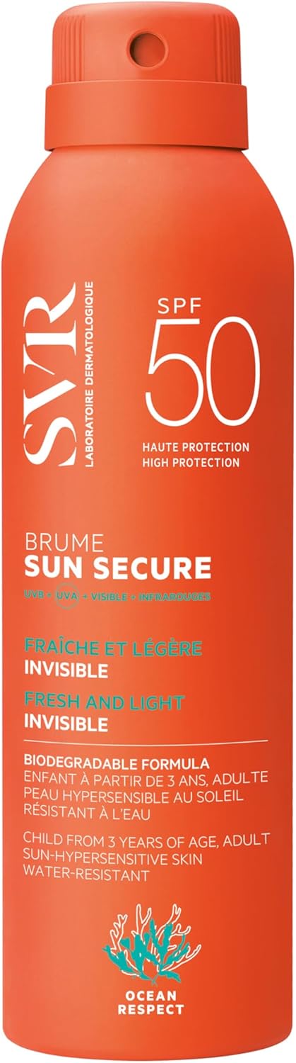 SVR Spray Sun Secure Brume Biodégradable Fraîche et Invisible