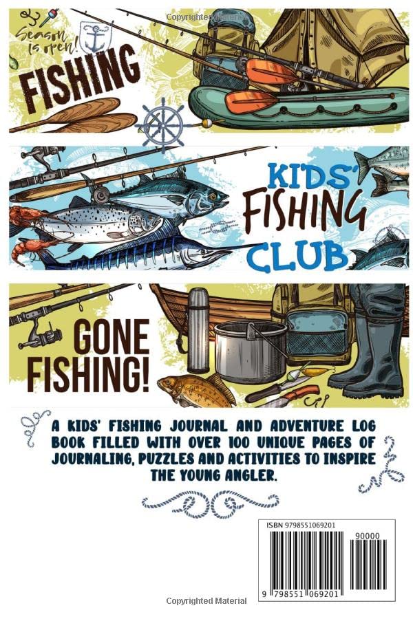 Fishing Log Book for Kids: A kids' fishing journal and adventure log book filled with over 100 UNIQUE pages of puzzles and activities to inspire the young angler. image 3