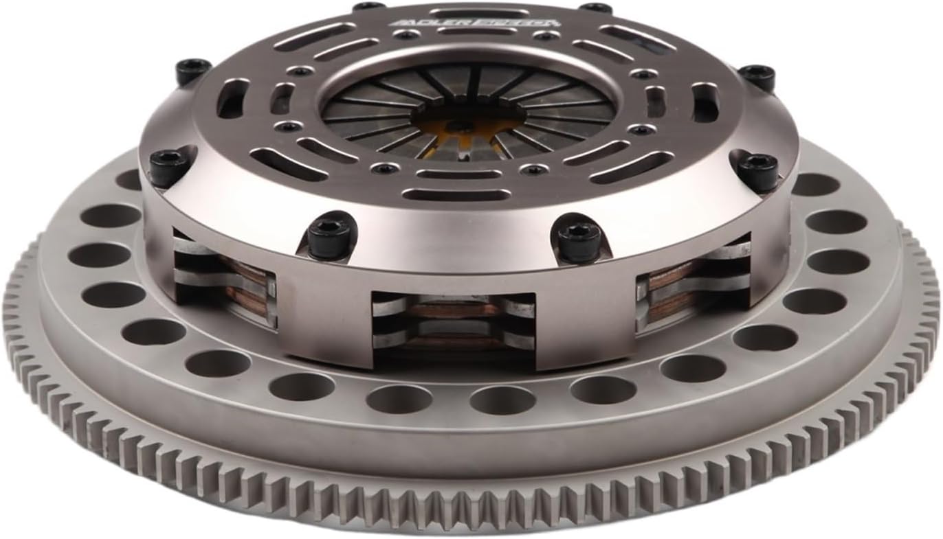 Sprung Clutch Twin DISC & FLYWHEEL Compatible with 1995-2004 Toyota Tacoma 3.4L 5VZFE V6 2WD 4WD