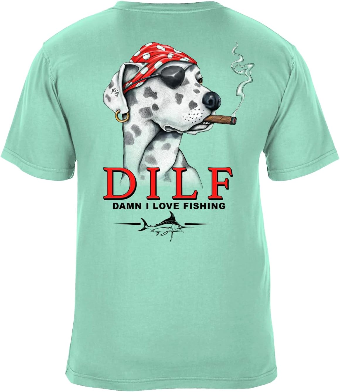 SEA DOG I Love Fishing Vintage Graphic T-Shirt, 100% Ringspun Cotton, Relaxed Fit, Printed in USA