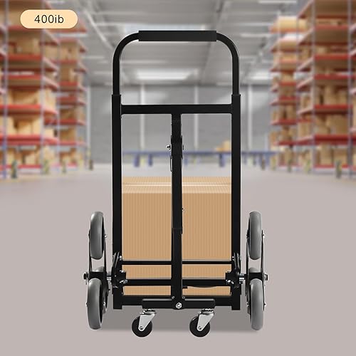 Miniatura 4 de Carro de escalada plegable, carrito de escalada de escalera de capacidad de 551 libras, carretilla plegable portátil de 10 ruedas, escalador de