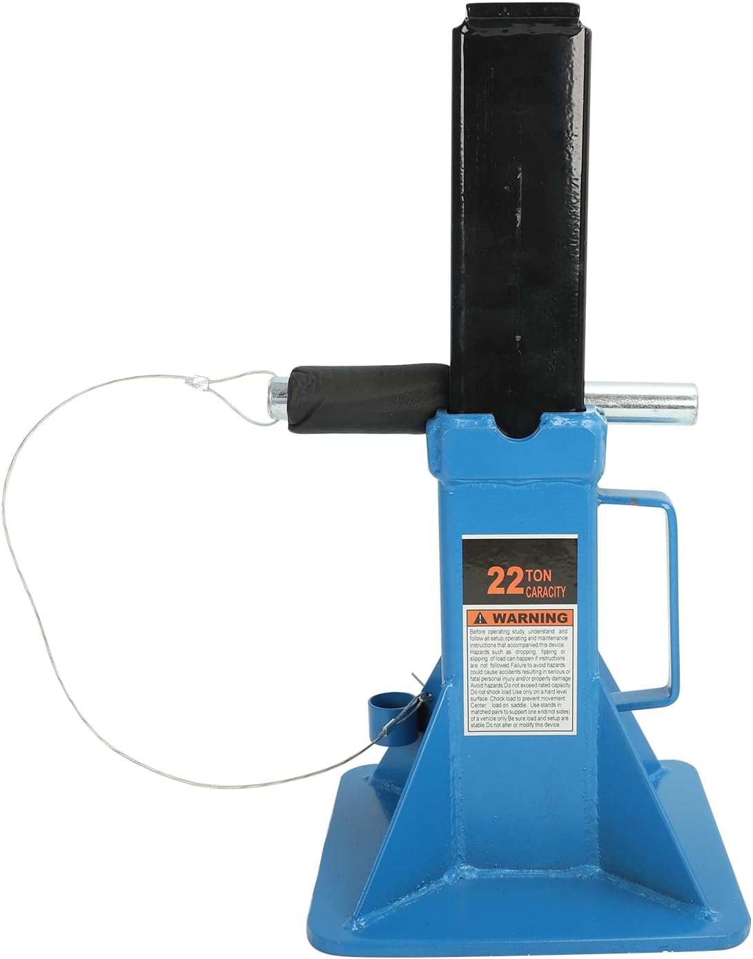 22 Ton (44,000 lbs) Jack Stands (1 Pair), Heavy Duty Pin Type Professional Car Jack Stand with Lock,Wide Base Safety Design for Supporting Trucks, Trailers and Equipment,Blue