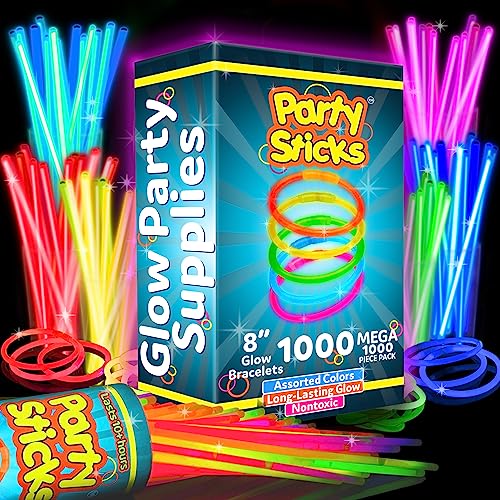 Bâtons lumineux dans le noir pour illuminer vos soirées d'anniversaire et festivals - 1000 pièces