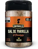 Sal de Parrilla e Chimichurri CantaGallo 250g - Tempero Argentino para Carne Churrasco