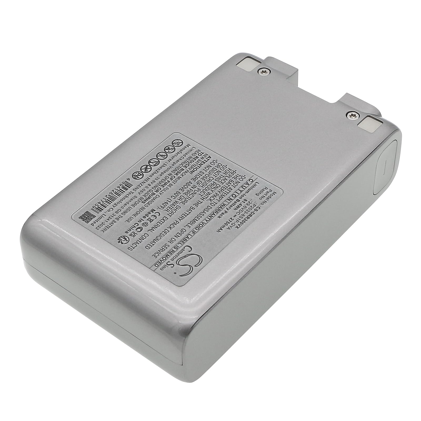 Batteria di ricambio per Dreame R20 PN: Dreame P2033-8S1P-GYA, 2750 mAh/81,4 Wh