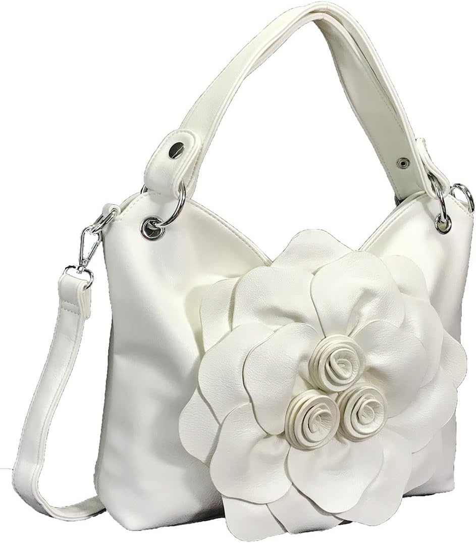 Big Flower Purse (White1)